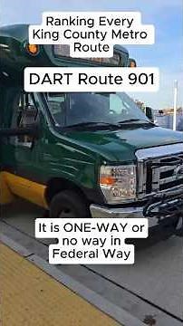 DART Route 901 - Ranking Every King County Metro Route #transit #seattle