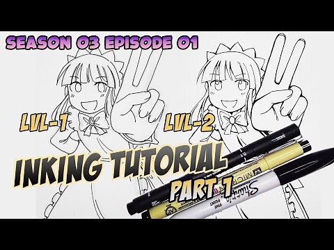Basic Inking Tutorial for Anime & Manga PT 1