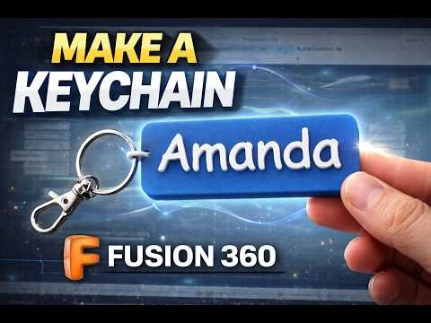 Make A Custom Keychain In 5 Minutes | Fusion 360