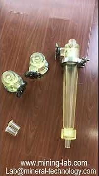 laboratory hydrocyclone separator for mining industry