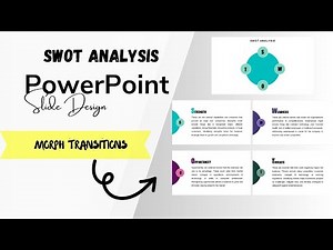 PowerPoint Presentation । Morph Transition । SWOT Slide Design । #Part 03 । Tutorial ।TechEmonizer