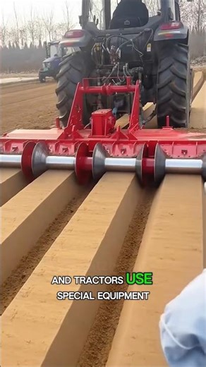 Perfect lines, perfect harvests!Furrows guide the way. #agrifuture #farmingtips #shorts