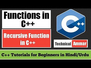 Functions in C++ Part-10 | Recursive Function and Recursion in C++ | C++ Tutorial for Beginners #35