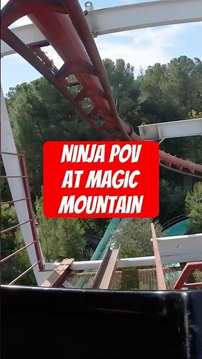 🎢 Ninja POV at Six Flags Magic Mountain | The Suspended Thrill Through the Trees!