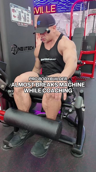 HE ALMOST BROKE THE MACHINE 😱 IFBB Pro Kim and https://shop.bodybuilding.com/ coach breaks down leg extensions the right way. Keep your glutes planted, lean back to open up the quads, and control the stretch every rep. Save this for your next leg day and try it yourself