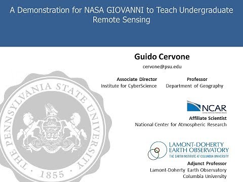 Using Giovanni and R to Analyze Data in an Undergraduate Remote Sensing Class