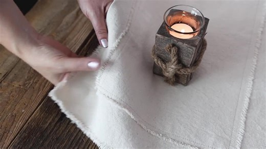 Rustic Square Table Topper | Frayed Edge Cotton Canvas Table Mat | 13x13 16x16 18x18 | Farmhouse Accent for End Table or Centerpiece Beige - Etsy