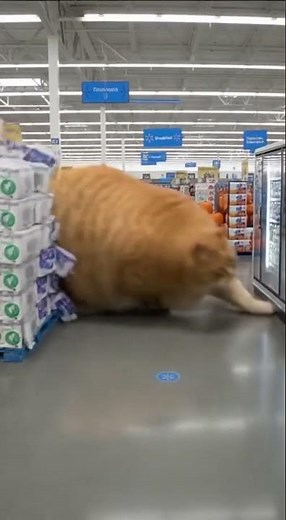 Giant Cat Destroys Supermarket! (Funny Cartoon)
