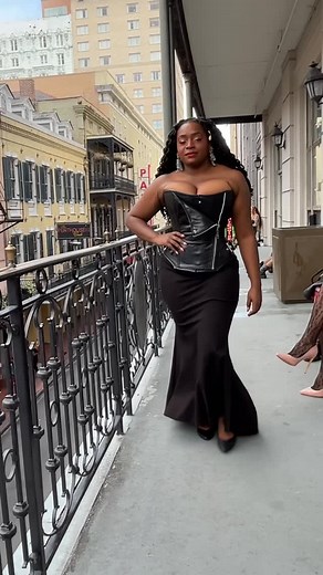 DANGER: curves ahead! ⚠️ It’s leather weather, baby. Get zipped, laced and buckled into a new corset this fall from @darkgardencorsetry. The sultry vixen @mistress_sheba is too hot to handle in our bespoke, Moto Dollymop overbust, adorned with buckles on each hip. We’ll let your imagination decide what those are there for 😉 | Dark Garden New Orleans