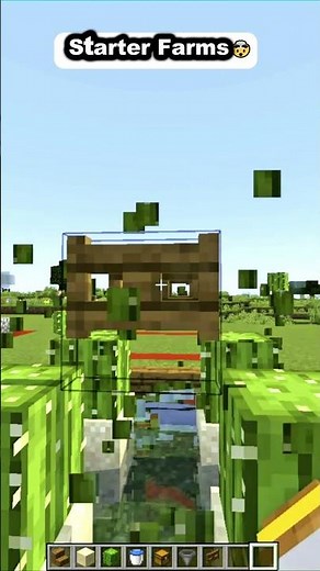 Easy Starter Farms in Minecraft 🤯#minecraftbuilding #shorts