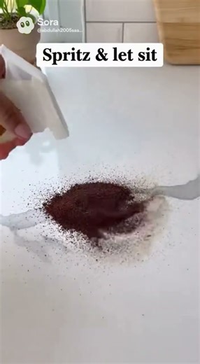 Clean kitchen counter