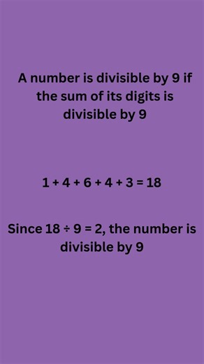 🔥 Can you solve in 5 seconds? Is 14643 Divisible by 9? (Quick Math Trick)