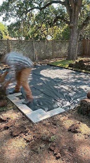 How I Built a Paver Patio From Scratch (Satisfying Timelapse)