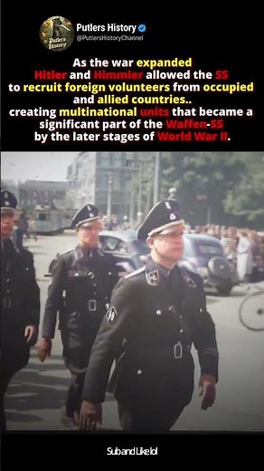 Hitler's Multinational Army: Foreign Waffen SS #shorts