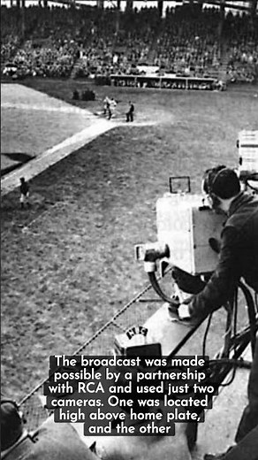 On This Day: August 26, 1939 - The First Televised Major League Baseball Game