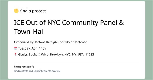 ICE Out of NYC Community Panel & Town Hall in NYC on Tuesday