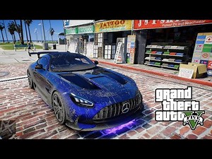 🔥 GTA 5 AMG GT SUPERCAR MOD – TOO CLEAN! 😍💛