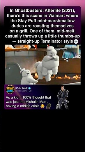 In ghostbusters afterlife (2021) when the stay puft marshmallow men