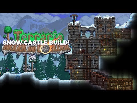How To Build an EPIC Snow Castle | Terraria 1.4.5 Building Tips!