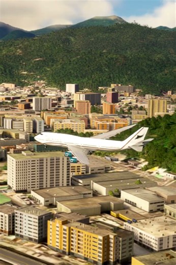 Very Dangerous Plane Crash Landing Boeing 747 #shortsvideo