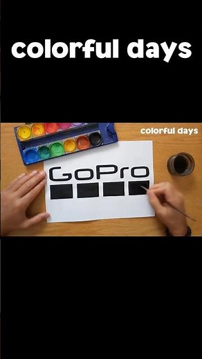 GoPro logo painting