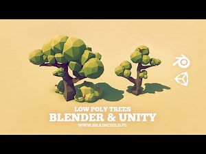 Low Poly TREES in Blender 3D & Unity 2019