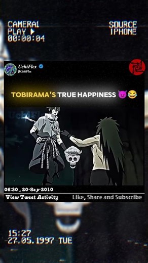 Tobirama's True Happiness 😈😂 | UchiFlex