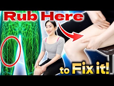 Slim Your Thighs by 3 Inches in 1 Week with Self Lymphatic Drainage Massage ＆ Erase Cellulite Fast