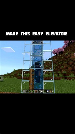 Minecraft Easy Elevator 😱 | 25 Sec Build Trick!