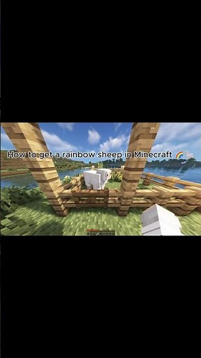 How to Get a Rainbow Sheep in Minecraft🐑🌈 #minecraft