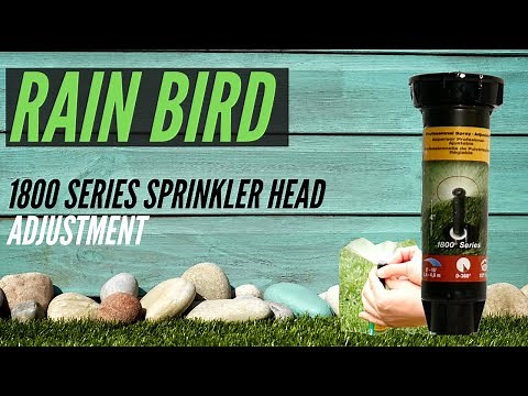 Rainbird Sprinkler Head Adjustment - 1800 Series