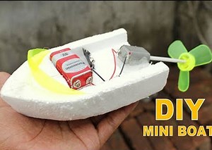 نحوه ساخت یک قایق اسباب بازی برقی در خانه