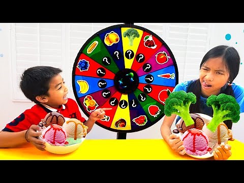 Wendy and Eric Kids Story Spin the Magic Wheel Challenge | Video for Children