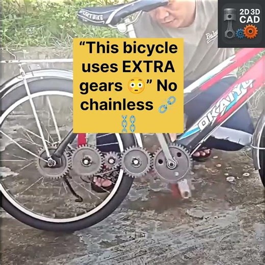 Crazy Bicycle Gear Mechanism 😲 | Multi Gear Power System Explained