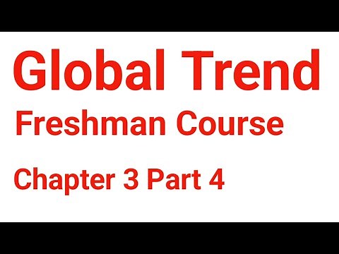 Global Trend Chapter 3 Part 4 /freshman course