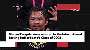 Pacquiao elected to International Boxing HOF