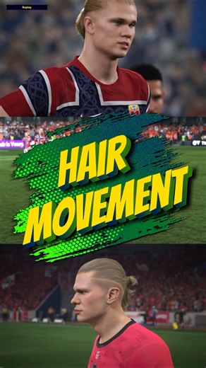 Hair movement ( efootball 2026 vs FC26 vs UFL ) | PS5™ #efootball2026 #fc26 #shorts
