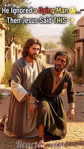 He Ignored a Dying Man 😔… Then Jesus Said THIS ✨ #moralstory #shorts #lifelessons #humanity #bible