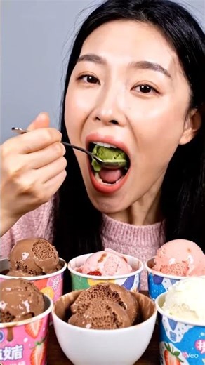eating mint icecream ASMR #mukbang #trending #shorts #viralshorts #food