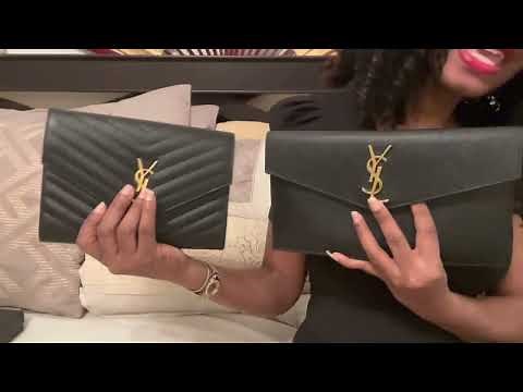 Comparison Review of YSL Cassandre pouch vs. Uptown pouch