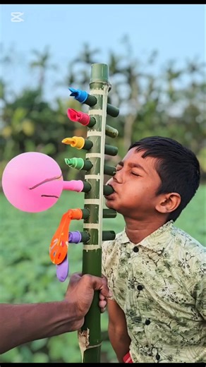 Unique Bamboo Balloon Blower | Creative DIY Project #funny