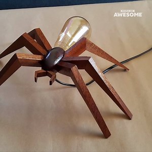 3.7M views · 1.5K shares | This custom made spider lamp by FS Woodworking is full of spooky details! | Spotlight | Facebook