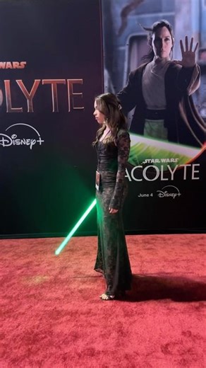 Carly King on Instagram: "Can’t believe this video is almost to 20 million views on TikTok 🤯 This was such a fun premiere to be at and thanks to @dimeeeach for capturing this spur-of-the-moment lightsaber spin sesh. The Acolyte had so many incredible lightsaber fights (some of the best I’ve ever seen), I couldn’t even try to live up to what they could do!! 🔥The stunts department was on fire in episode 5. #starwars #lightsaber #theacolyte #acolyte #starwarsfan #lightsabers"