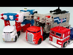 Transformers Titans Return PowerMaster Optimus Prime Ultra Magnus G1 Convoy Vehicle Robot Car Toys