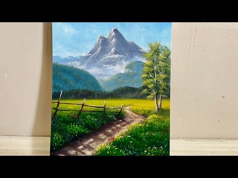 Learn to to paint this beautiful Landscape painting with oil paints