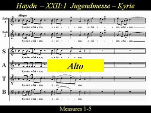 Haydn-Missa brevis in F major, Hob. XXII:1-1 Kyrie -Alto