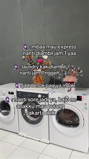 kalau buru buru disarankan ambil layanan Kilat/Express ya kak agar segera terselesaikan🤩 #ayukolaundry #laundrysetrikauap #laundrykiloan #laundrysatuan #laundryexpress