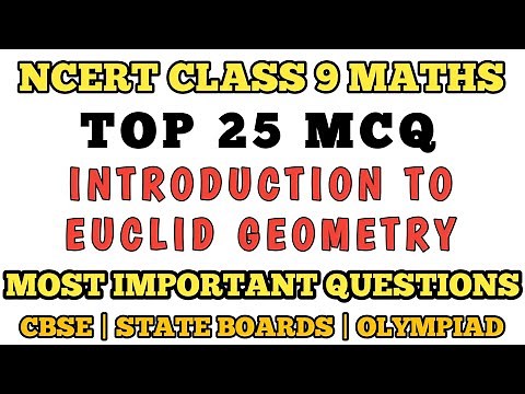 Best MCQ Class 9 – Introduction to Euclid's Geometry | NCERT Class 9 Maths Chapter 5