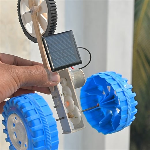 Creative SM on Instagram: "Powerfill Gear Motor Car | Diy Solar Power Car #shorts #trending #solar #motor #automobile"