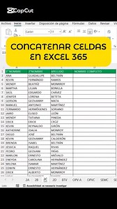 274 reactions · 51 shares | Aprende a concatenar celdas en Excel 365 #excelparanegocios #excelparacontadores #herramientasexcel #finanzassanas #analisisdedato #excelparaadministradores | Aprendizaje de Informatica | Facebook